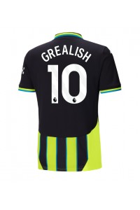 Manchester City Jack Grealish #10 Fotballdrakt Borte Klær 2024-25 Korte ermer